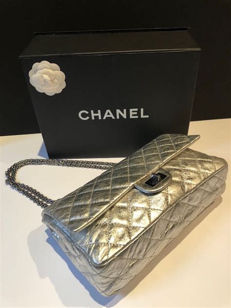 chanel 2.55 reissue silver|Chanel 2.55 reissue vintage.